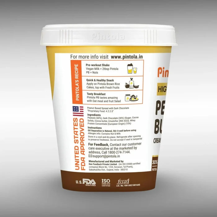 Pintola HIGH Protein DARK Chocolate Peanut Butter 1kg - Image 2