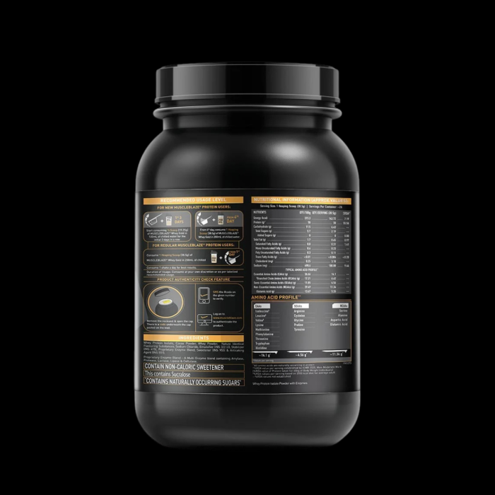 MuscleBlaze Whey Gold 100% Whey Protein Isolate - Image 2