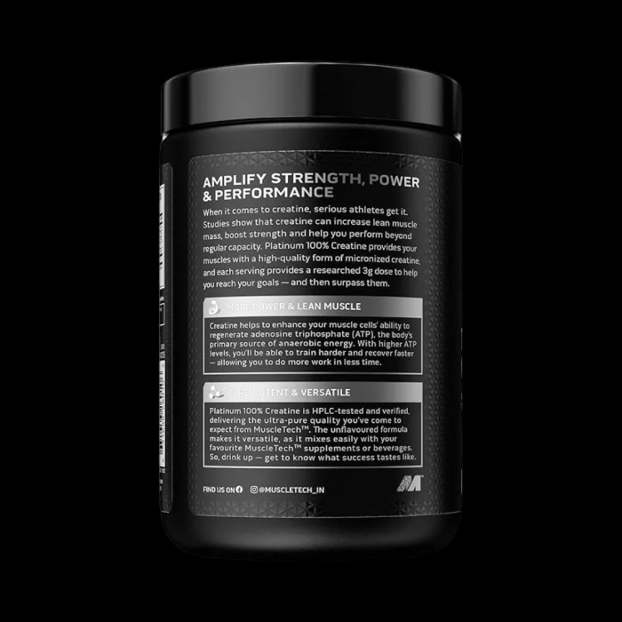 MuscleTech Platinum 100% Creatine ( Unflavoured ) - Image 3
