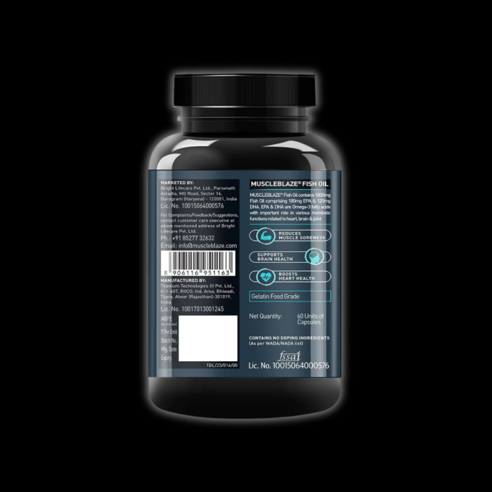 MuscleBlaze Omega 3 Fish Oil  - Image 3