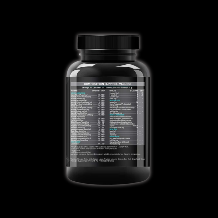 MuscleBlaze MB-VITE Daily Multivitamin, for Enhanced Energy, Stamina & Gut Health, - Image 2
