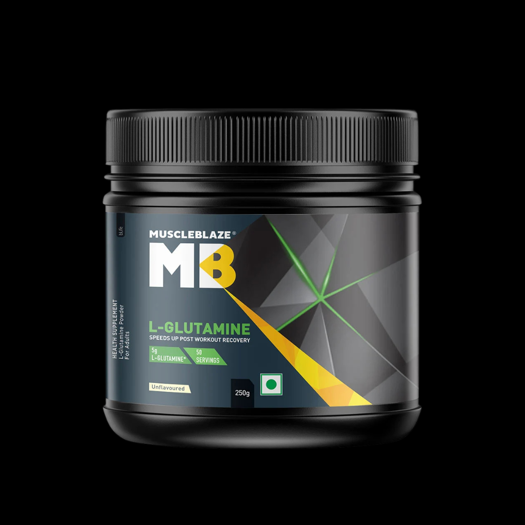Untitled design - 2025-01-22T131338.232 Muscle Blaze L-glutamine ( Unflavoured ) - Image 1