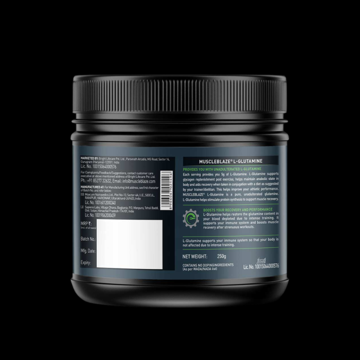 Muscle Blaze L-glutamine ( Unflavoured ) - Image 3