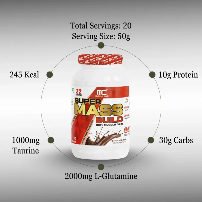Muscle Club Super Mass Build Super Gainer - Image 4