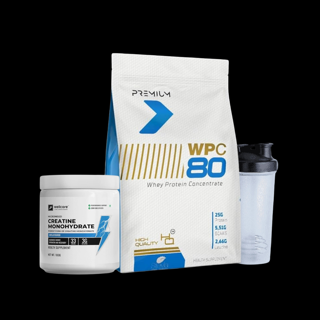 Untitled design - 2025-01-17T131924.337 Muscle Science Whey 1kg + Wellcore Creatine Monohydrate 100gm + Shaker - Image 1