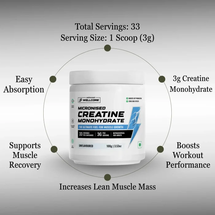 Wellcore Pure Micronised Creatine Monohydrate - Image 3