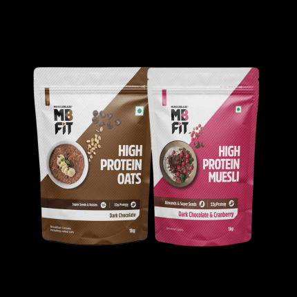 MuscleBlaze High Protein Muesli 1kg + MuscleBlaze High Protein Oats 1kg