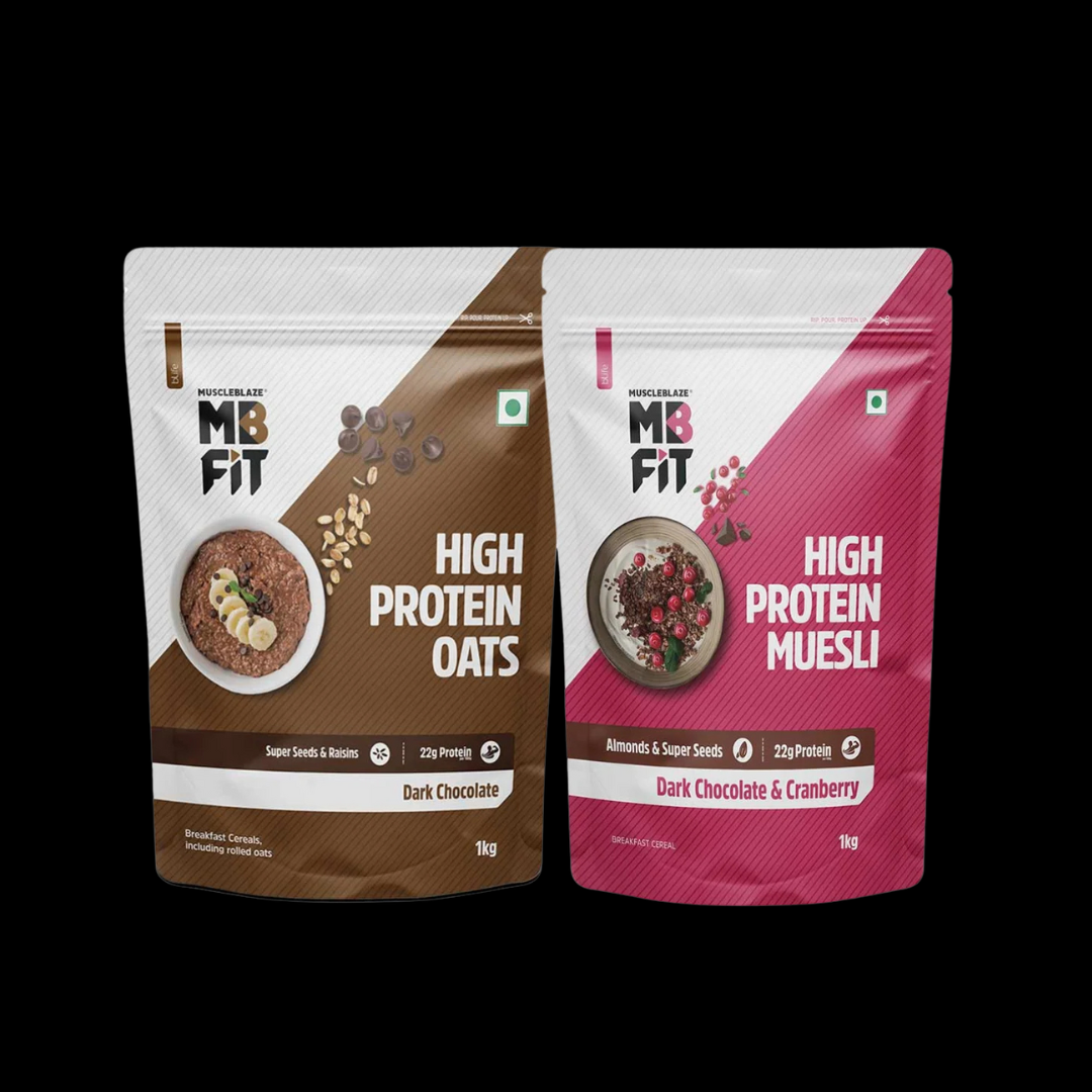 Untitled design - 2025-01-17T131558.185 MuscleBlaze High Protein Muesli 1kg + MuscleBlaze High Protein Oats 1kg - Image 1