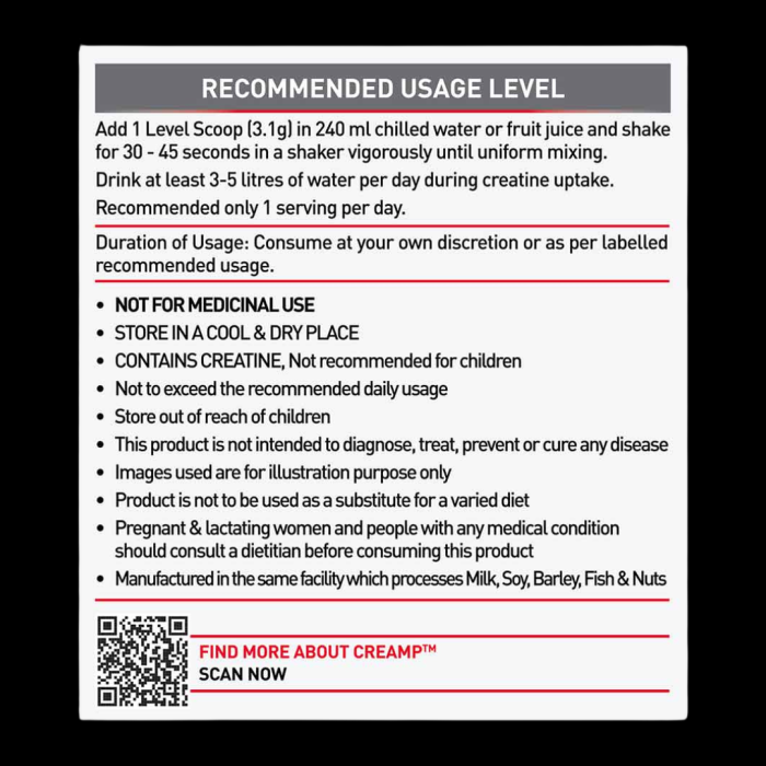 MuscleBlaze Creatine Monohydrate CreAMP 100gm - Image 4