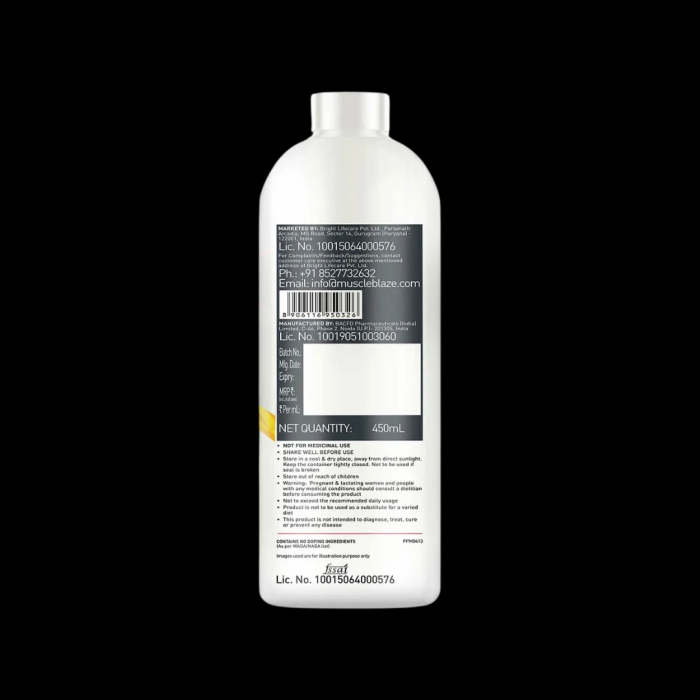 MuscleBlaze Liquid L-Carnitine 1100 mg - Image 2