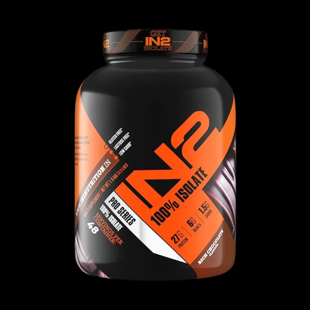 Untitled design - 2025-01-16T164657.036 IN2 100% Isolate, 1.5 kg, 48 servings, 27g Protein, low sugar, low carb - Image 1