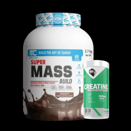 Muscle Club Super Mass 2.7kg + Gibbon Creatine Monohydrate 100gm