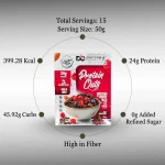 DOCTORS CHOICE High Protein Oats 750g Dark Choco Berry - Image 3