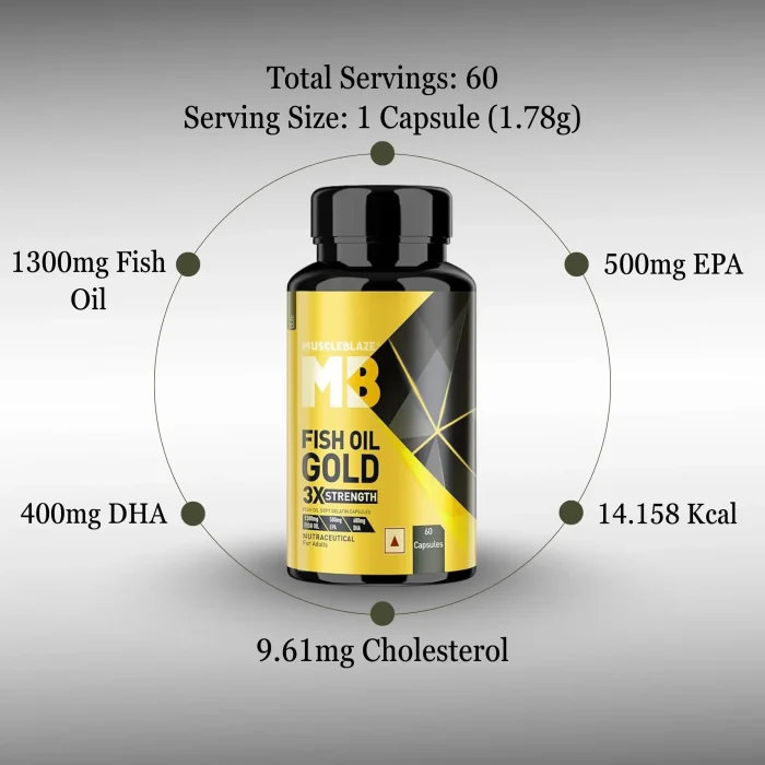 MuscleBlaze Gold Fish Oil - Image 4