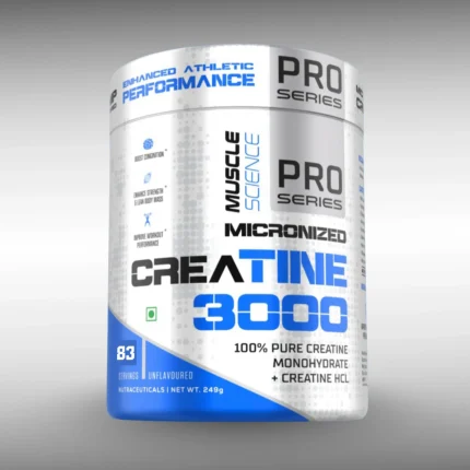 Muscle Science Micronized Creatine 3000 Unflavoured,  250g,  83 Serving