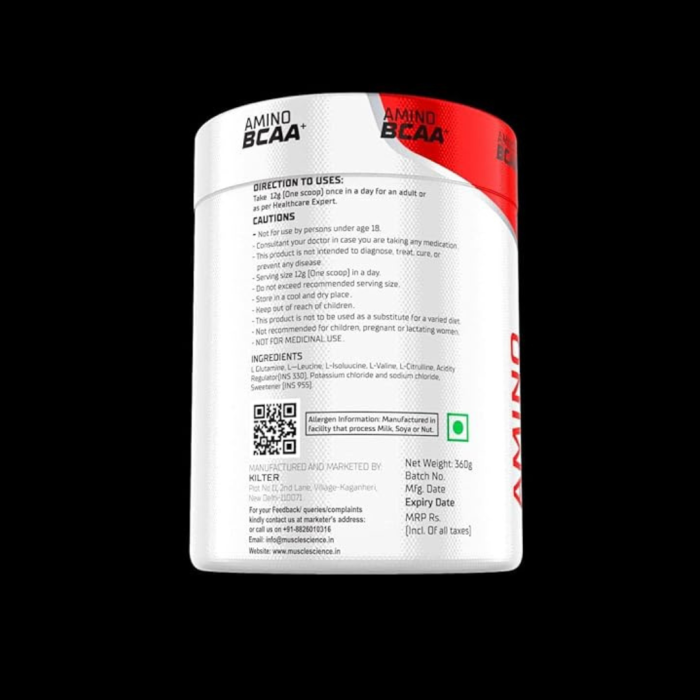Muscle Science Amino BCAA, 60 SERVING - Image 3